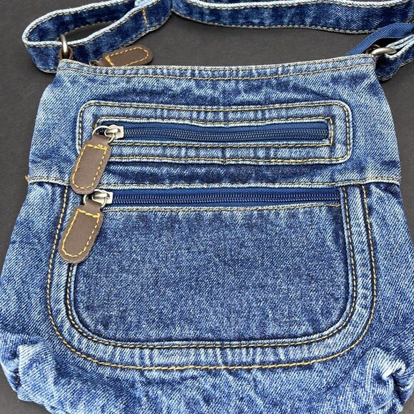 Girl Demin Pocket Book | Shoulder Bag - Picture 2 of 4